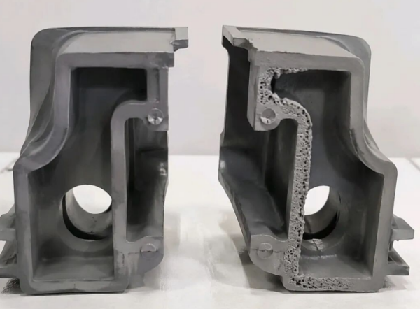 Internal voids and shrinkage cavities in thick wall plastic parts